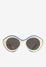 Bumper Sunglasses with Logo-Lettering