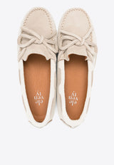 Eleventy Kids Boys Colorblocked Suede Loafers Beige EW0P26-Z2623_BEIGE MULT