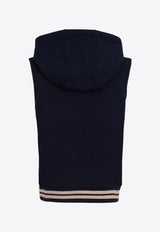 Eleventy Kids Boys Beach Club Sleeveless Hoodie Blue EW4P31-Z1293_BLUE MULTI