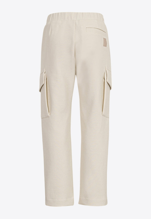 Eleventy Kids Boys Drawstring Cargo Pants Beige EW6P40-J0247_BEIGE