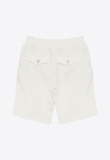 Eleventy Kids Boys Drawstring Shorts Ivory EW6P59-G0181_IVORY