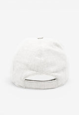Eleventy Boys Fleece Logo Patch Baseball Cap Ivory EX0P47-I0233_IVORY
