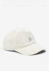 Eleventy Boys Embroidered Logo Baseball Cap Ivory EY0A47-J0547_IVORY