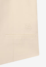 Eleventy Boys Padded Zip-Up Vest Beige EY2P66-N0325_BEIGE
