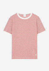 Eleventy Boys Striped T-shirt Red EY8P51-J0549_RED