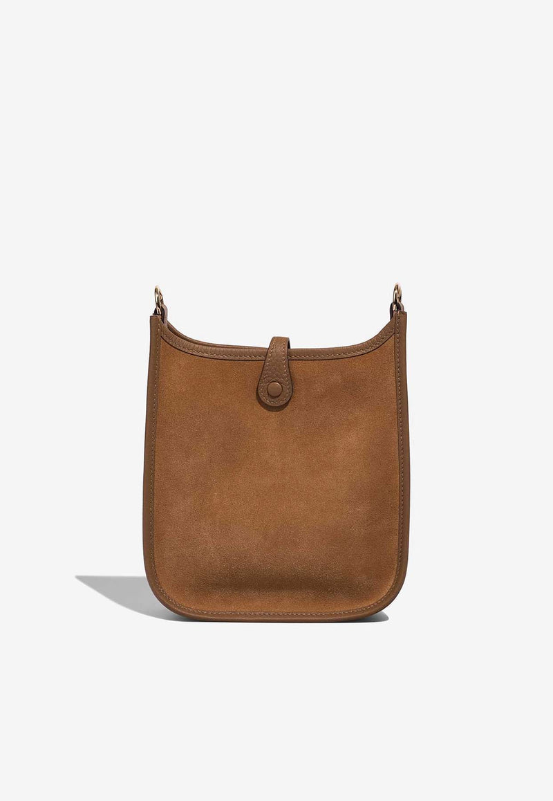 Hermès Evelyne Grizzly 16 in Alezan, Chamois and Gold Doblis Suede with Gold Hardware