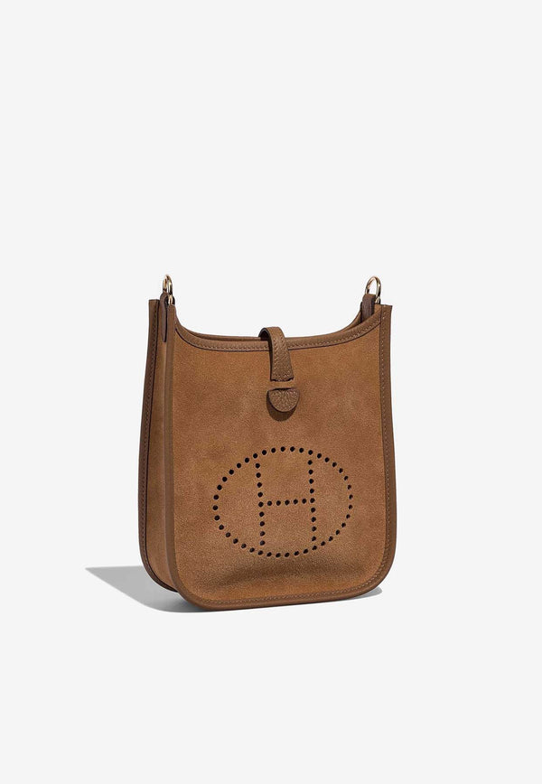 Hermès Evelyne Grizzly 16 in Alezan, Chamois and Gold Doblis Suede with Gold Hardware