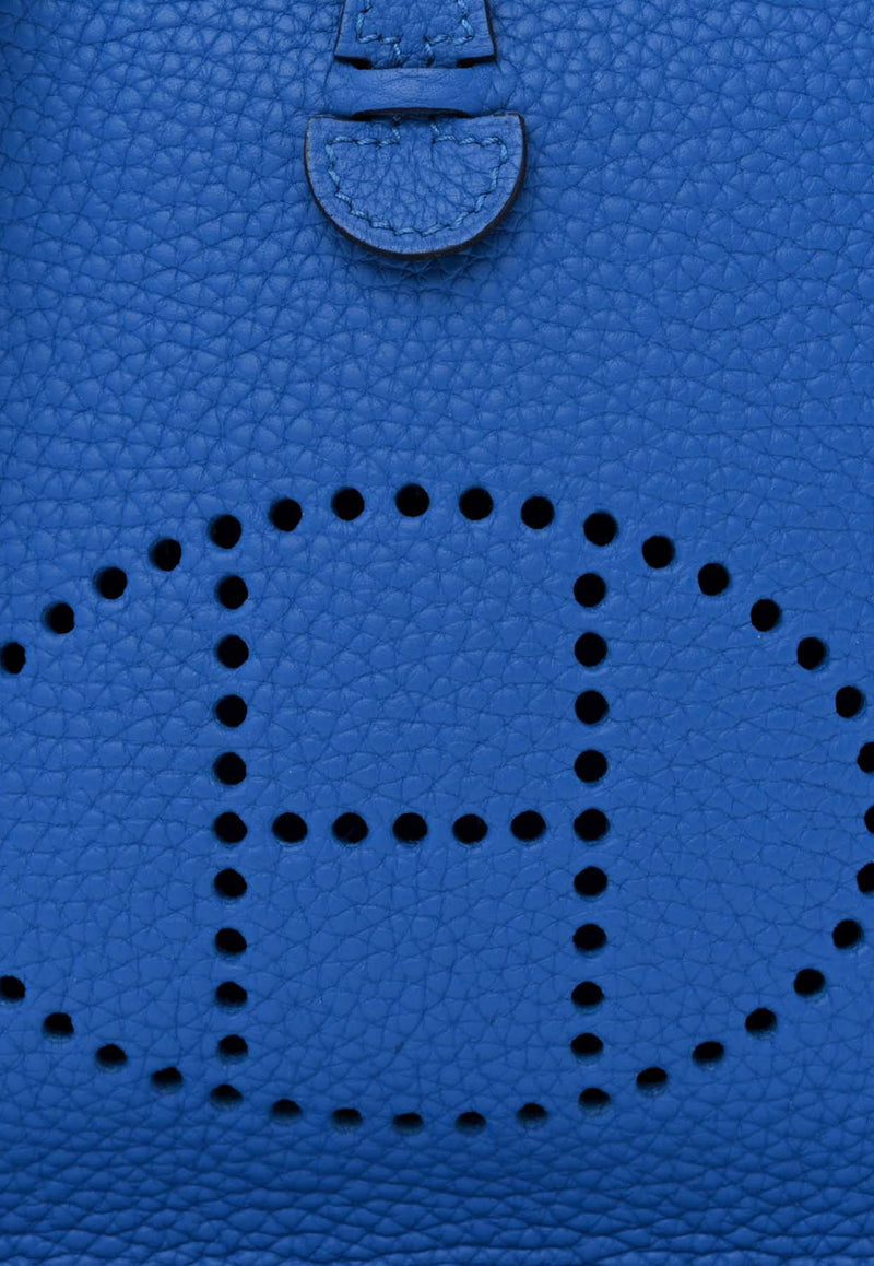 Hermès Evelyne TPM in Bleu France Taurillon Maurice with Palladium Hardware