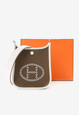 Hermès Mini Evelyne 16 Neo in Etoupe Toile and Swift Leather with Palladium Hardware