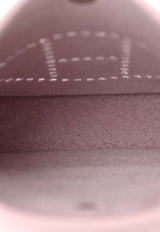 Hermès Mini Evelyne 16 in Mauve Pale Clemence Leather with Palladium Hardware
