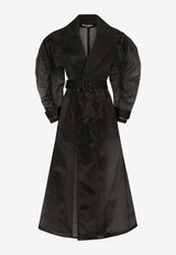 Dolce & Gabbana Organza Trench Coat F0D1OT FUMG9 N0000 Black