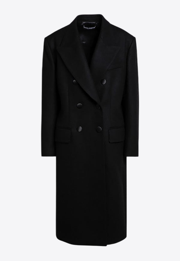 Dolce & Gabbana Double-Breasted Wool Coat Black F0F1MTHUMN1/P_DOLCE-N0000