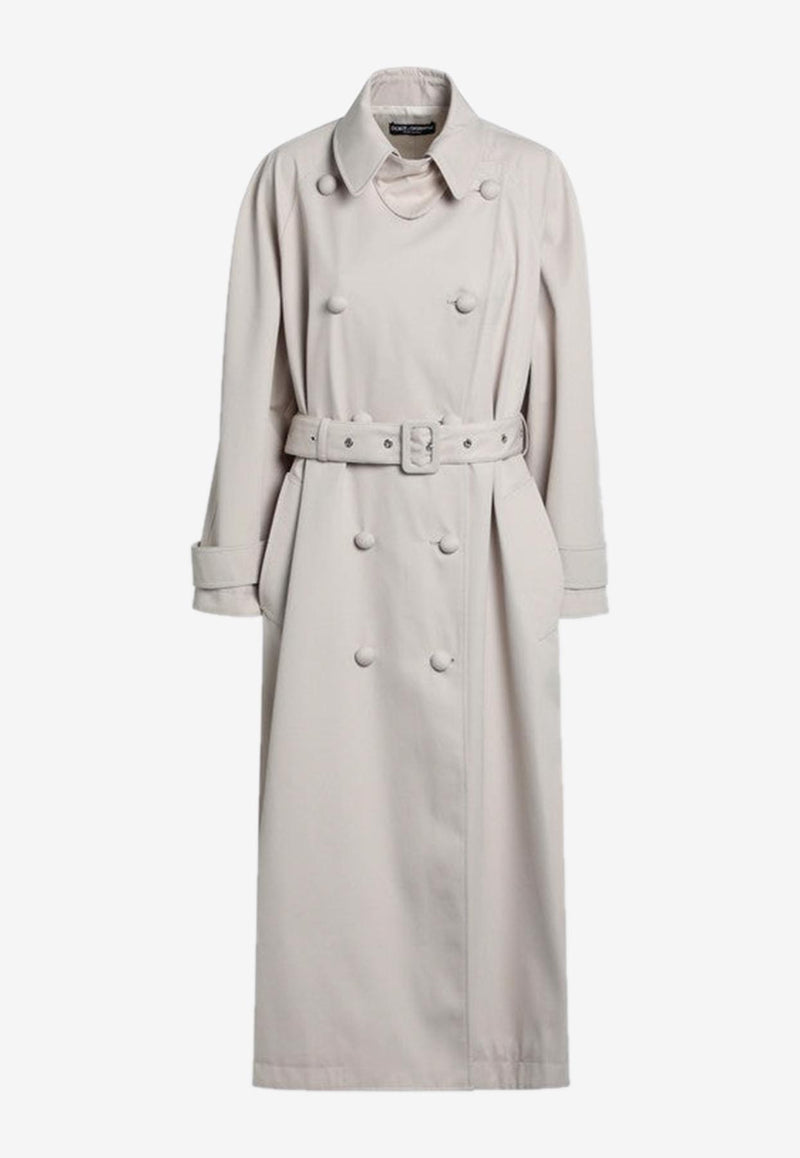 Dolce & Gabbana Belted Trench Coat Beige F0W3STHUMVM/Q_DOLCE-M0299