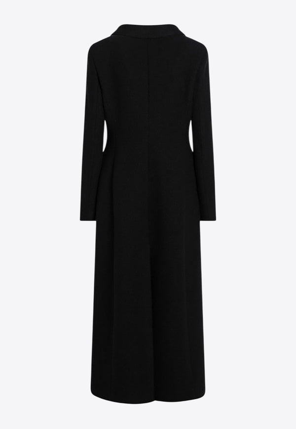 Dolce & Gabbana Double-Breasted Long Wool Coat Black F0W5KTHU2AX/R_DOLCE-N0000