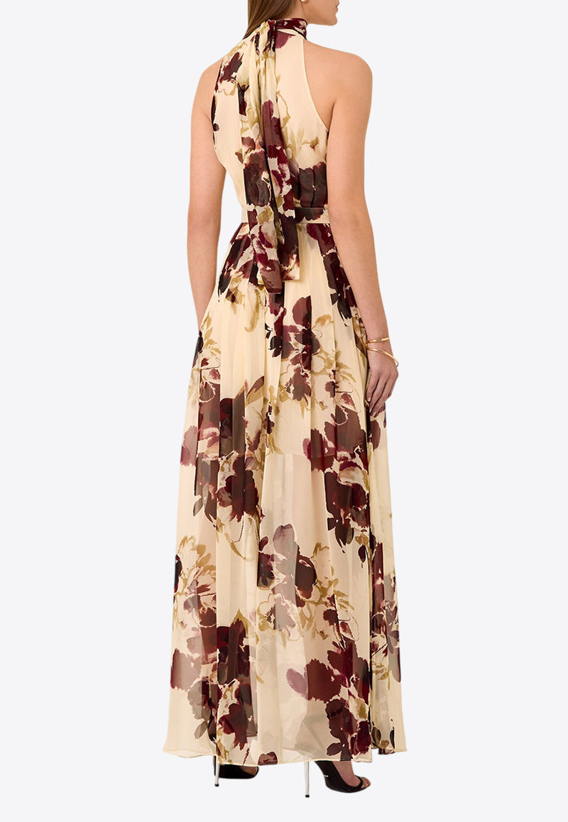 NICHOLAS Lucia Halterneck Floral Maxi Dress Multicolor F24D2545SGFLORAL