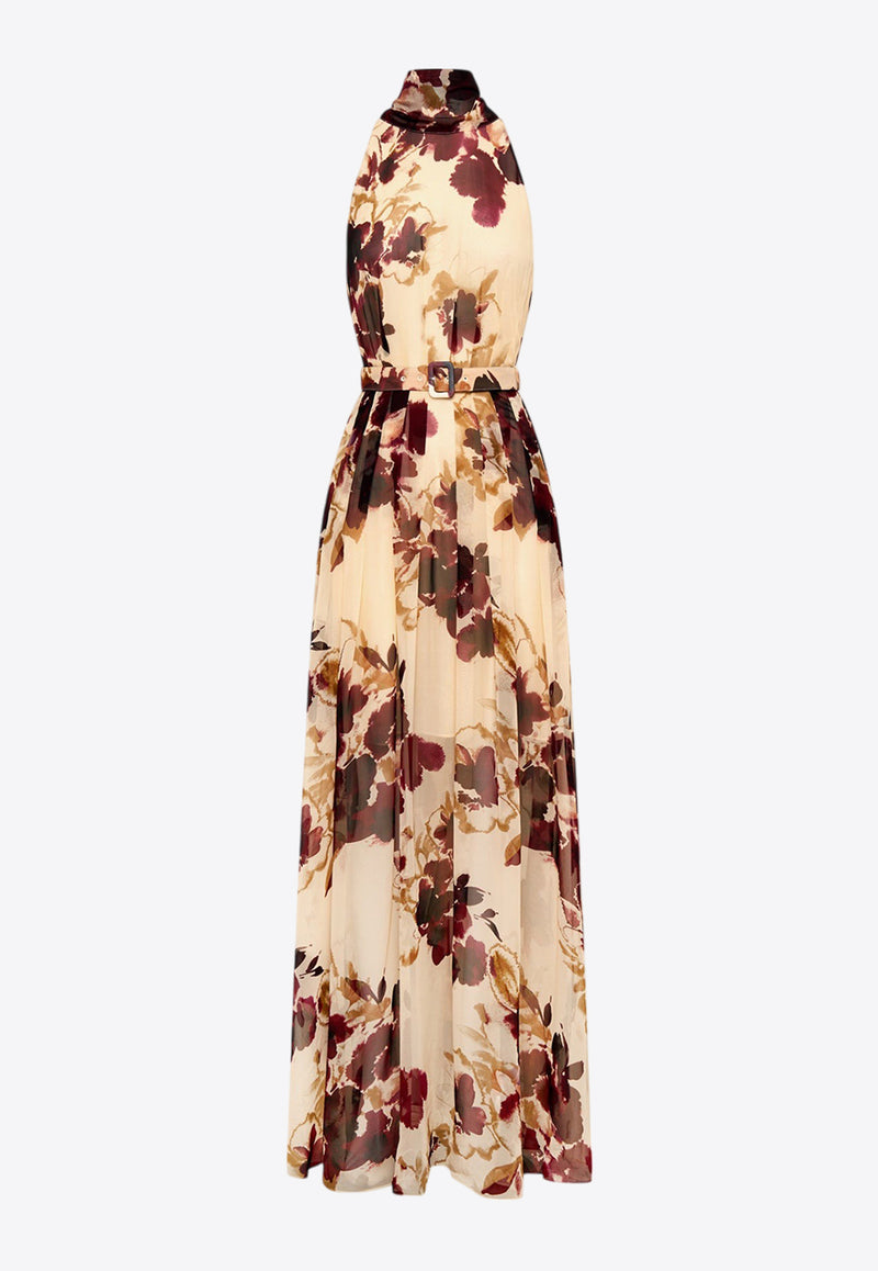 NICHOLAS Lucia Halterneck Floral Maxi Dress Multicolor F24D2545SGFLORAL