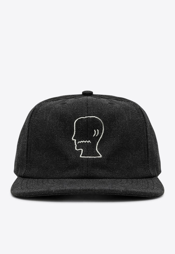 Brain Dead Embroidered Logo Twill Baseball Cap Black F24H01003922CO/P_BRAID-BLK