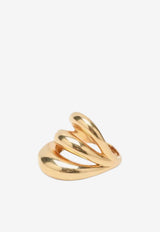 Panconesi Triptych Blow Up Gold-Plated Ring Gold F25-FG002-SPR/R_PANCO-GO