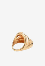 Panconesi Triptych Blow Up Gold-Plated Ring Gold F25-FG002-SPR/R_PANCO-GO