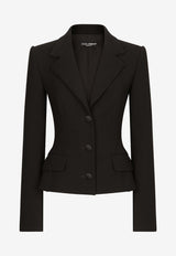 Jackets Single-Breasted Tailored Wool-Blend Blazer F27AWT FUBF1 N0000