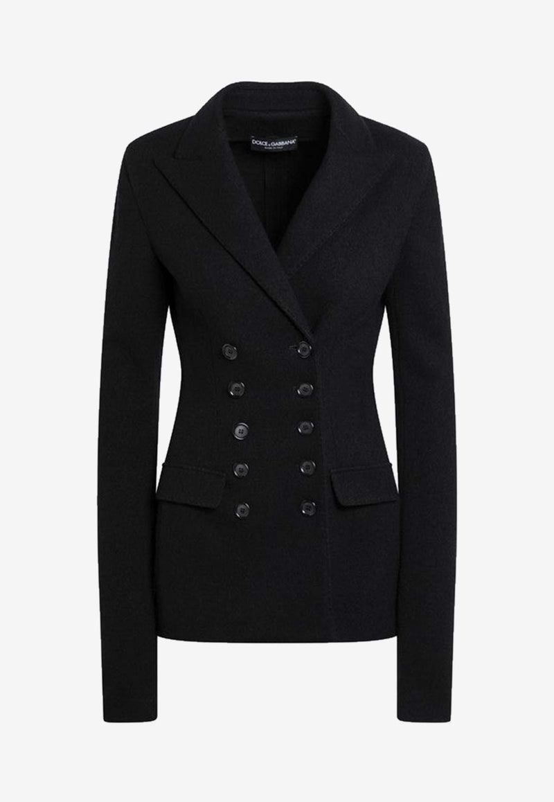 Dolce & Gabbana Double-Breasted Buttoned Blazer Black F27HDTHU2BB/R_DOLCE-N0000