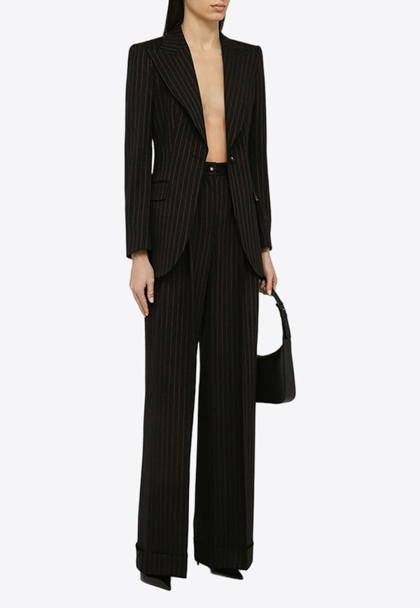 Dolce & Gabbana Single-Breasted Pinstriped Blazer in Wool F29QGTFRBDB/O_DOLCE-S8051