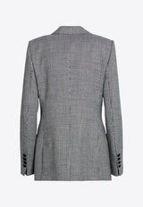 Dolce & Gabbana Prince of Wales Single-Breasted Blazer Gray F29UCTFQ2N2/P_DOLCE-S8100