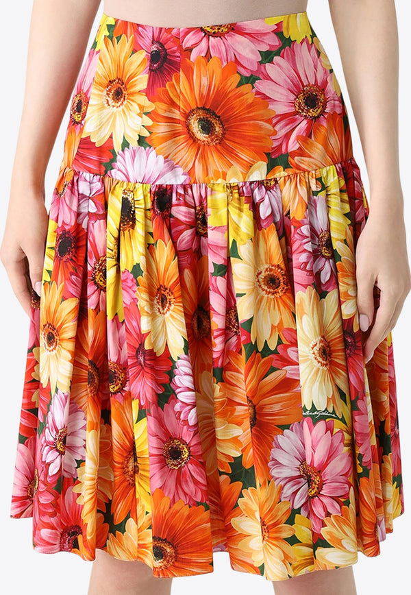 Dolce & Gabbana High-Waist Floral Mini Skirt Multicolor F4B8IT HS5LC HV3BB