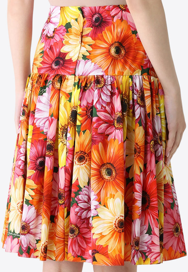 Dolce & Gabbana High-Waist Floral Mini Skirt Multicolor F4B8IT HS5LC HV3BB