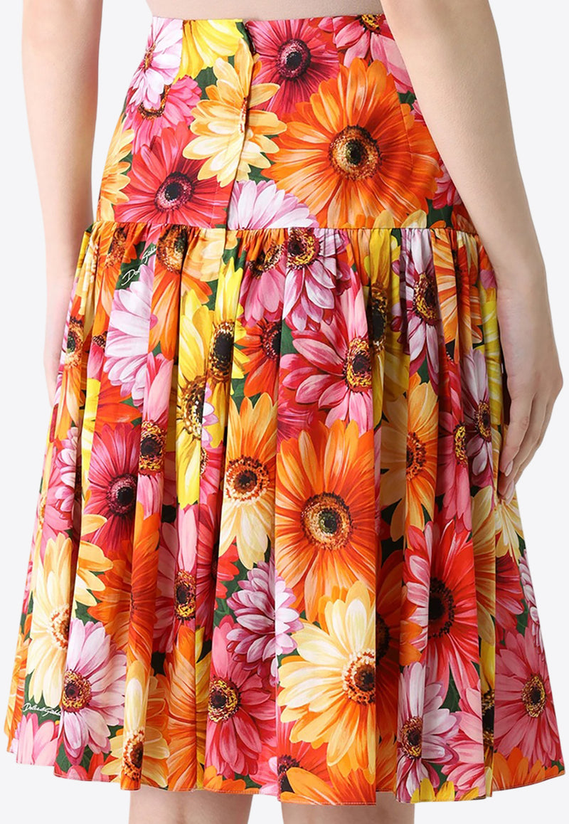 Dolce & Gabbana High-Waist Floral Mini Skirt Multicolor F4B8IT HS5LC HV3BB