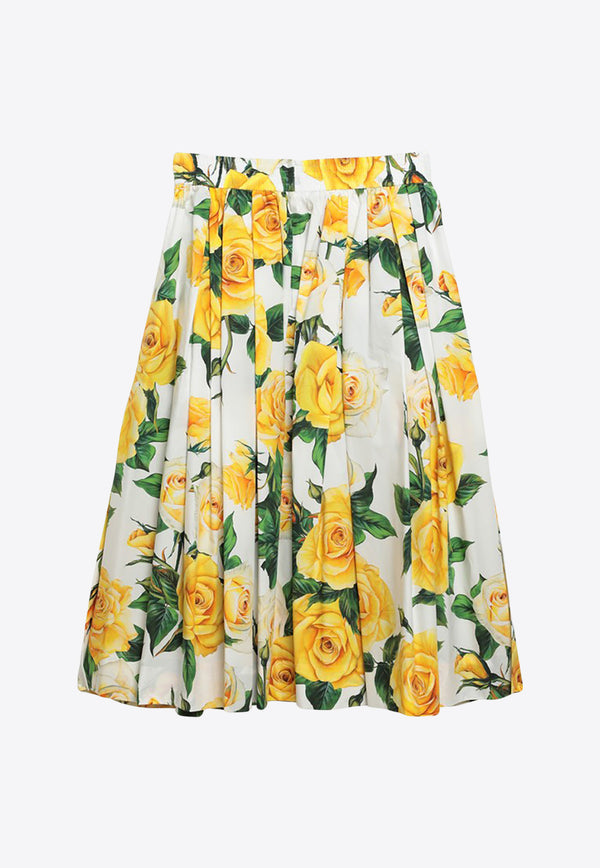 Dolce & Gabbana Floral Pleated Midi Skirt F4CFETHS5NO/O_DOLCE-HA3VO