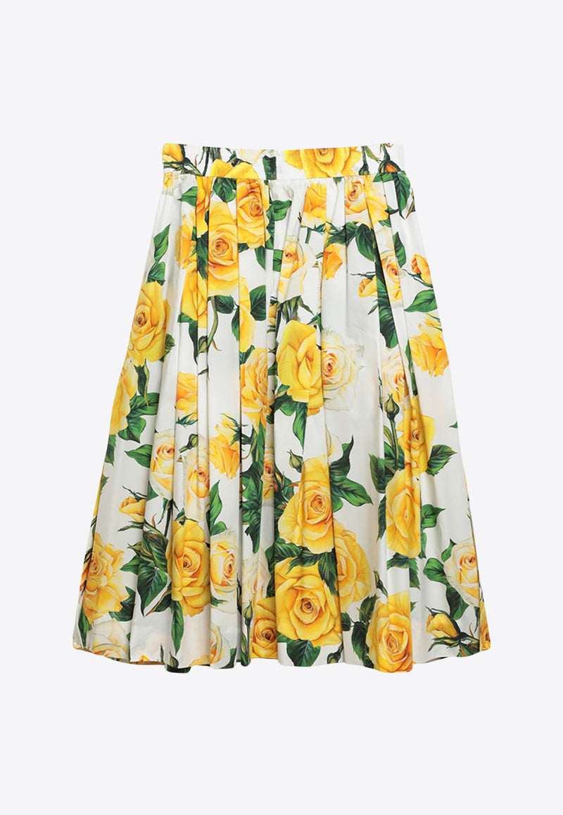 Dolce & Gabbana Floral Pleated Midi Skirt F4CFETHS5NO/O_DOLCE-HA3VO