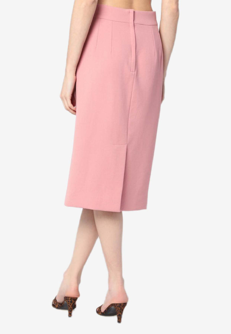 Dolce & Gabbana Wool Pencil Skirt  Pink F4CJGTFU2L8/Q_DOLCE-F0473