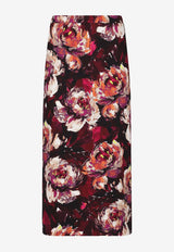Dolce & Gabbana All-Over Floral-Patterned Midi Skirt F4CSJT FSIBD HR4YC Multicolor