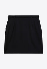 Dolce & Gabbana Essential Wool Mini Skirt Black F4CXBTFU28J/P_DOLCE-N0000