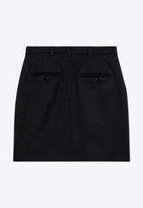 Dolce & Gabbana Essential Wool Mini Skirt Black F4CXBTFU28J/P_DOLCE-N0000