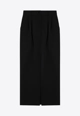 Dolce & Gabbana Wool-Blend Pencil Midi Skirt Black F4CZ8TFU21E/P_DOLCE-N0000