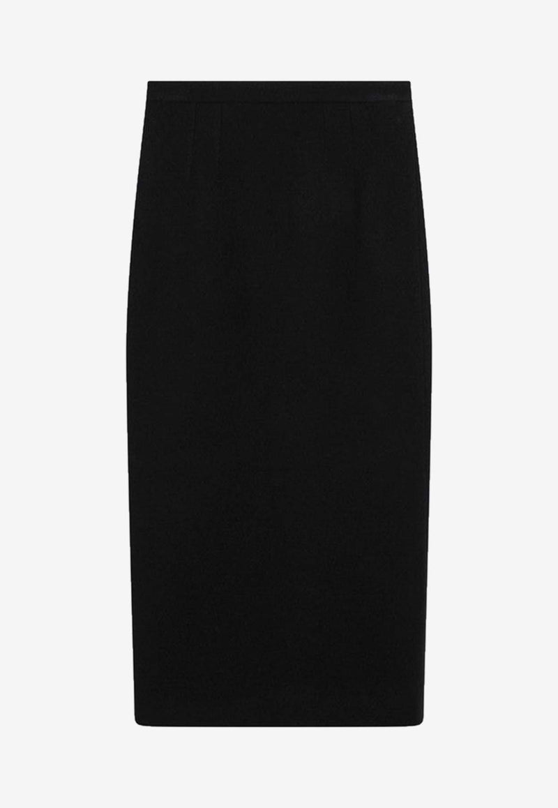 Dolce & Gabbana Wool Pencil Skirt Black F4DAMTHU2BB/R_DOLCE-N0000