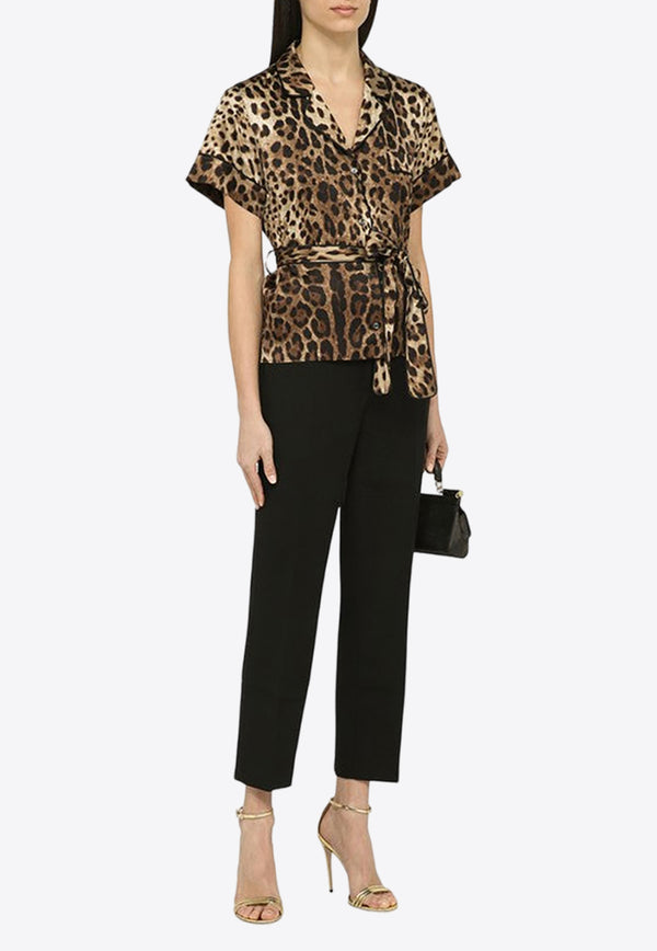 Dolce & Gabbana Leopard Silk Shirt F5G67TFSAXY/O_DOLCE-HY13M