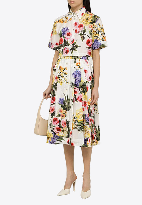 Dolce & Gabbana Floral Cropped Short-Sleeved Shirt F5Q20THS5Q1/O_DOLCE-HA4YB