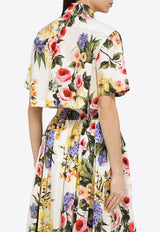 Dolce & Gabbana Floral Cropped Short-Sleeved Shirt F5Q20THS5Q1/O_DOLCE-HA4YB