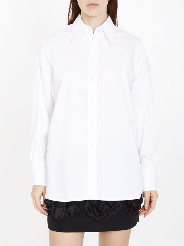 Dolce & Gabbana Essential Poplin Long-Sleeved Shirt White F5R57T-FUEAJ-W0800