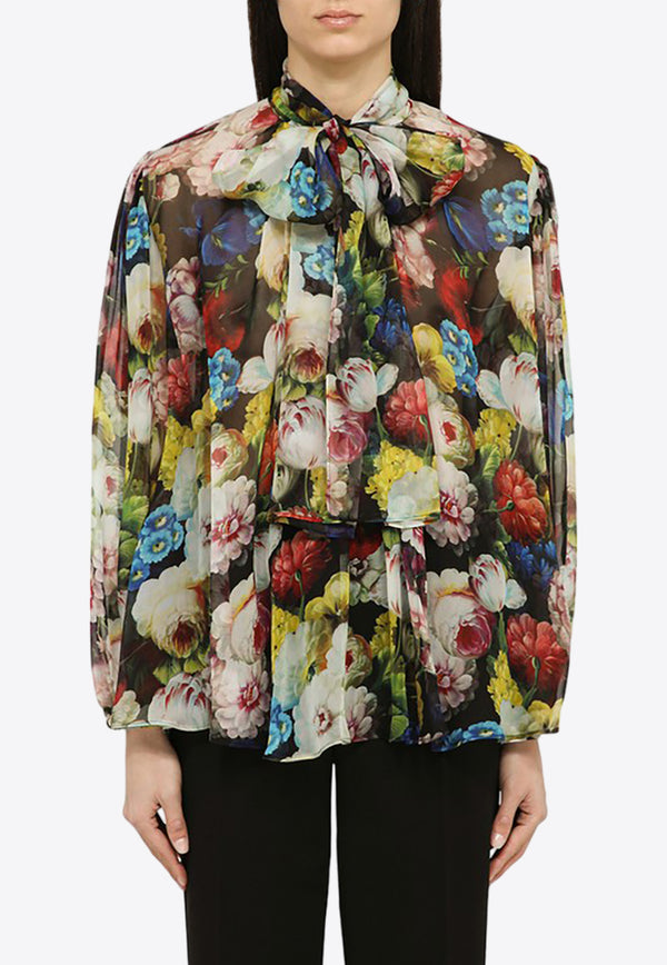 Dolce & Gabbana Floral Silk Blouse F5R62TIS1SR/O_DOLCE-HN4YF