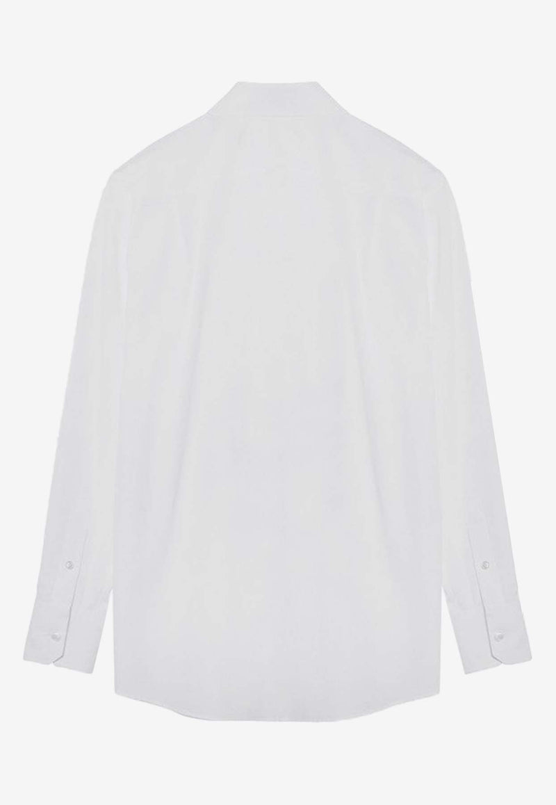 Dolce & Gabbana Long-Sleeved Poplin Shirt White F5S76TGDCOL/P_DOLCE-W0800