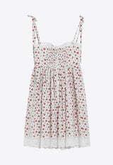 Dolce & Gabbana Rose Print Poplin Mini Dress Multicolor F60F9THS5UB/S_DOLCE-HA5XJ