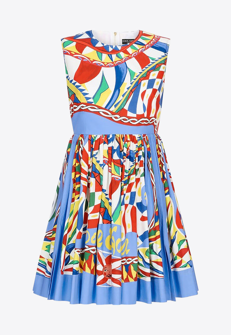 Dolce & Gabbana Carretto Print Mini Dress Multicolor F6ADYT FI5GV HH4KT