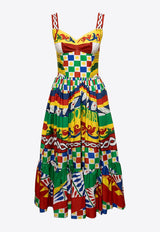 Dolce & Gabbana Carretto Print Mini Dress Multicolor F6AMAT FI5GX HH4KX