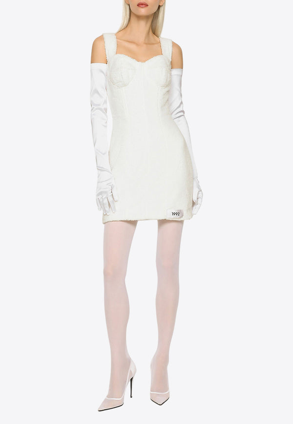 Dolce & Gabbana Kim Terrycloth Mini Dress White F6BHPT HU7OC W0111