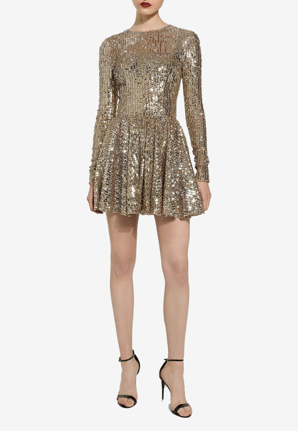 Dolce & Gabbana Sequin-Embellished Mini Dress F6DKXT FLSIX S0997