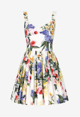 Dresses Garden-Print Mini Dress F6H9RT HS5Q1 HA4YB